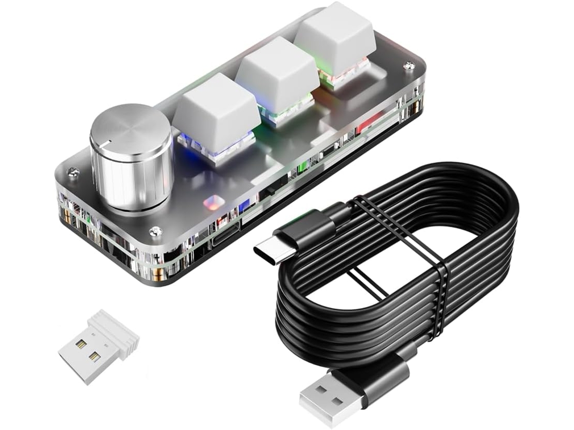 3 1 Botón 2 4g Teclado Macro Mini Gaming Programación Personalizada