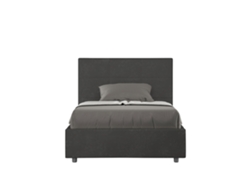 Cama Contenedor Tapizada Mika ITYHOME Microfibra Gris (120x190m)