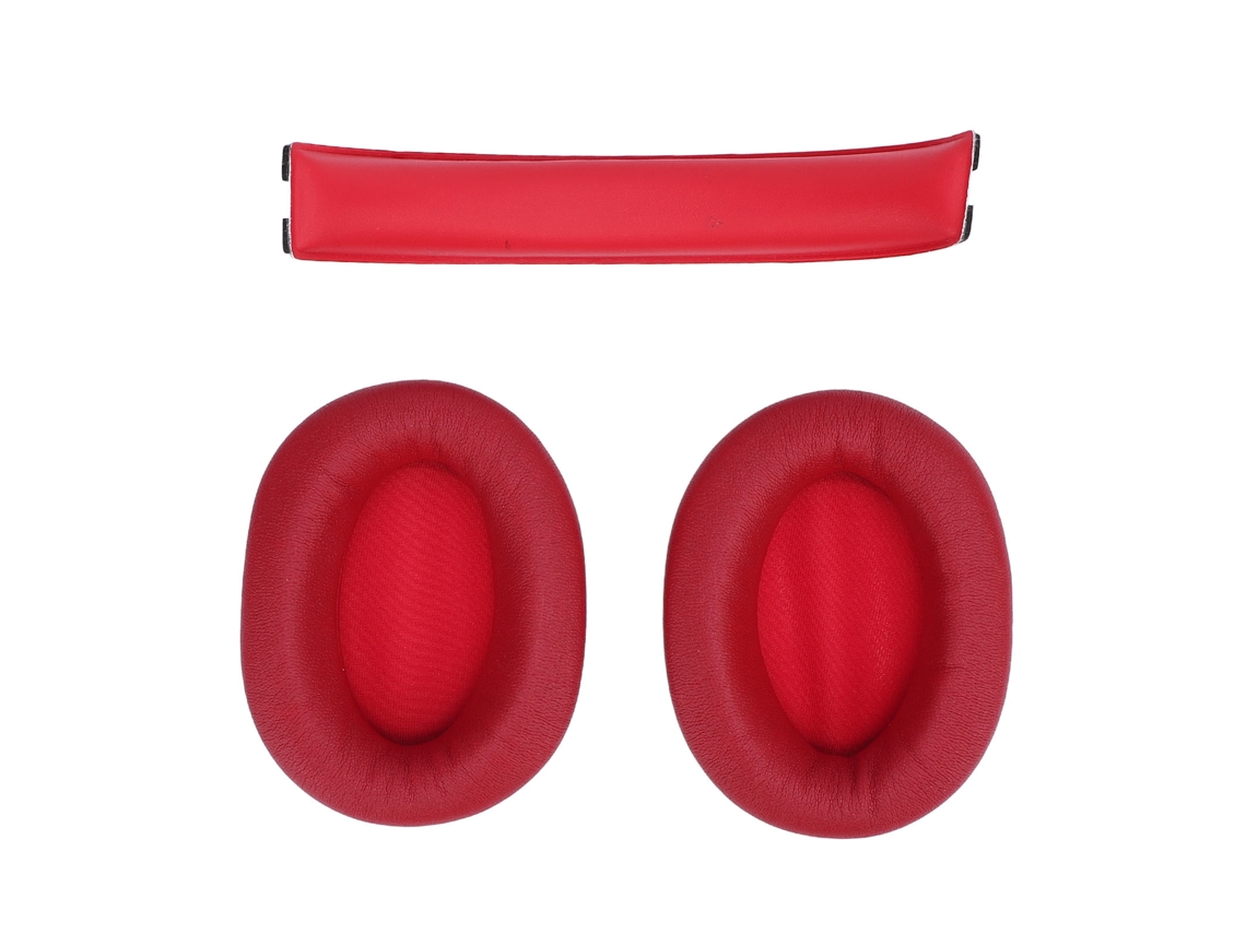 Kit de almohadillas y diadema para auriculares W800bt Plus (rojo, protección y comodidad)