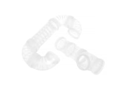 Caixa Para Hamster Hokarua (2 Conjuntos), Tubo De Exercício Externo, Tubo De Plástico Para Hamster (branco)