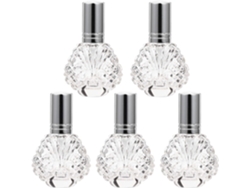 Juego de 5 frascos atomizadores recargables para aceites esenciales y perfumes, portátiles e ideales para Vayotoy