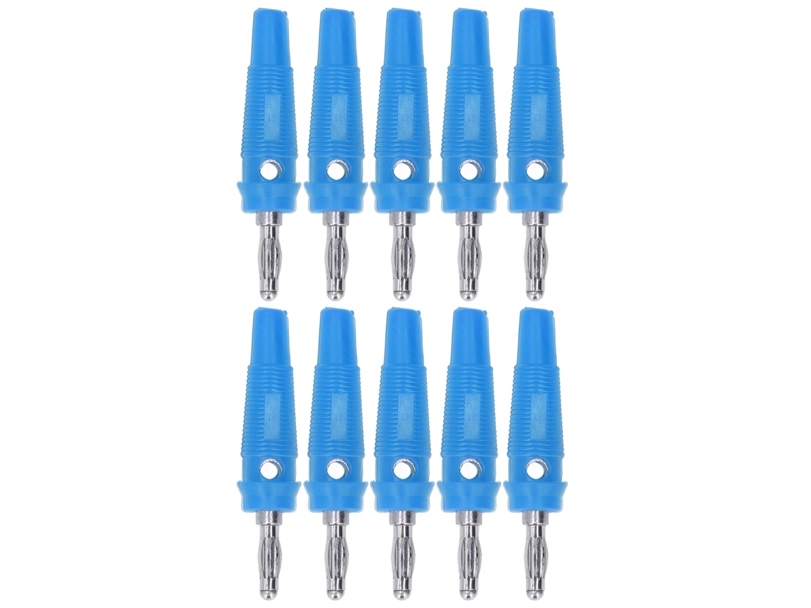 Conector De Enchufe De Plátano 4mm, 10 Piezas, Para Soldadura Y Generadores, Azul