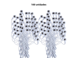 (100 Piezas) Cable Corto De 3,5 Mm A Adaptador De 2,0 Mm, Blanco
