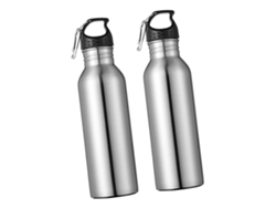 Botellas de agua deportivas de acero inoxidable slowmoose