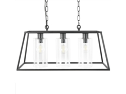 Lámpara de techo BELIANI Muger de Hierro Negro 60x25x117