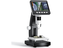 Microscopio Digital De 4,3 Pulgadas, Aumento De 1000x, Microscopio Electrónico Usb Con Alimentación Por Moneda Y 8 Led Para Ordenador.