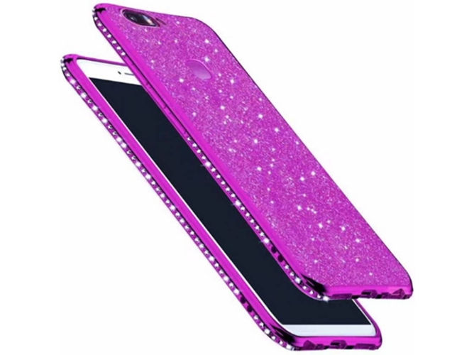 Carcasa Vivo Y75 WJS Glitter Violeta