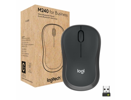 Ratón Inalámbrico LOGITECH M240 (Grafito)
