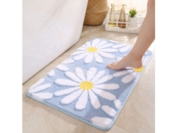 2026-alfombra De Baño Margarita Linda, Alfombra Cartoon Azul Peluda Para Baño Decoración Hogar