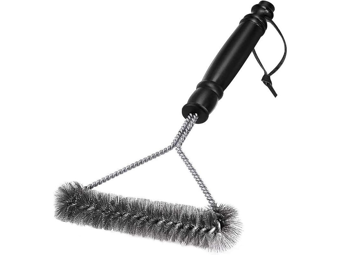 2026-cepillo Para Limpieza De Barbacoa Con Cerdas De Acero Inoxidable, Mango Largo 30cm, Limpieza Rápida Y Eficiente Para Todas Las Parrillas
