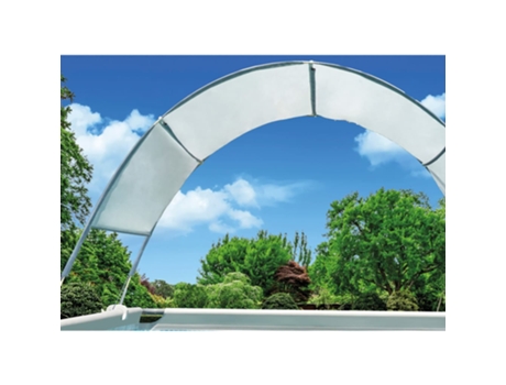 Toldo de piscina gris claro INTEX