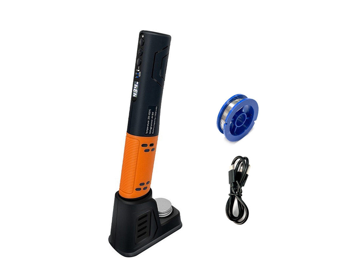 Soldador Eléctrico Portátil Inteligente Usb Inalámbrico Con Luz Led 200-450℃