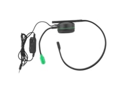 Fone De Ouvido Headset Gamer Unilateral Com Microfone Para Xbox One Ps4 Preto Verde