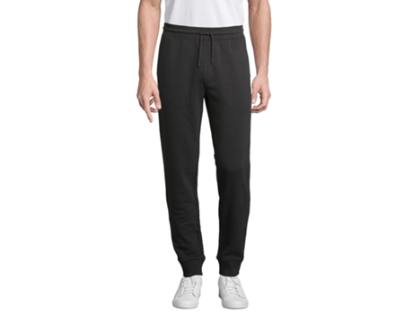 Pantalones Deportivos de Hombre para Fitness SOL'S Chándal Jumbo Negro (XS)