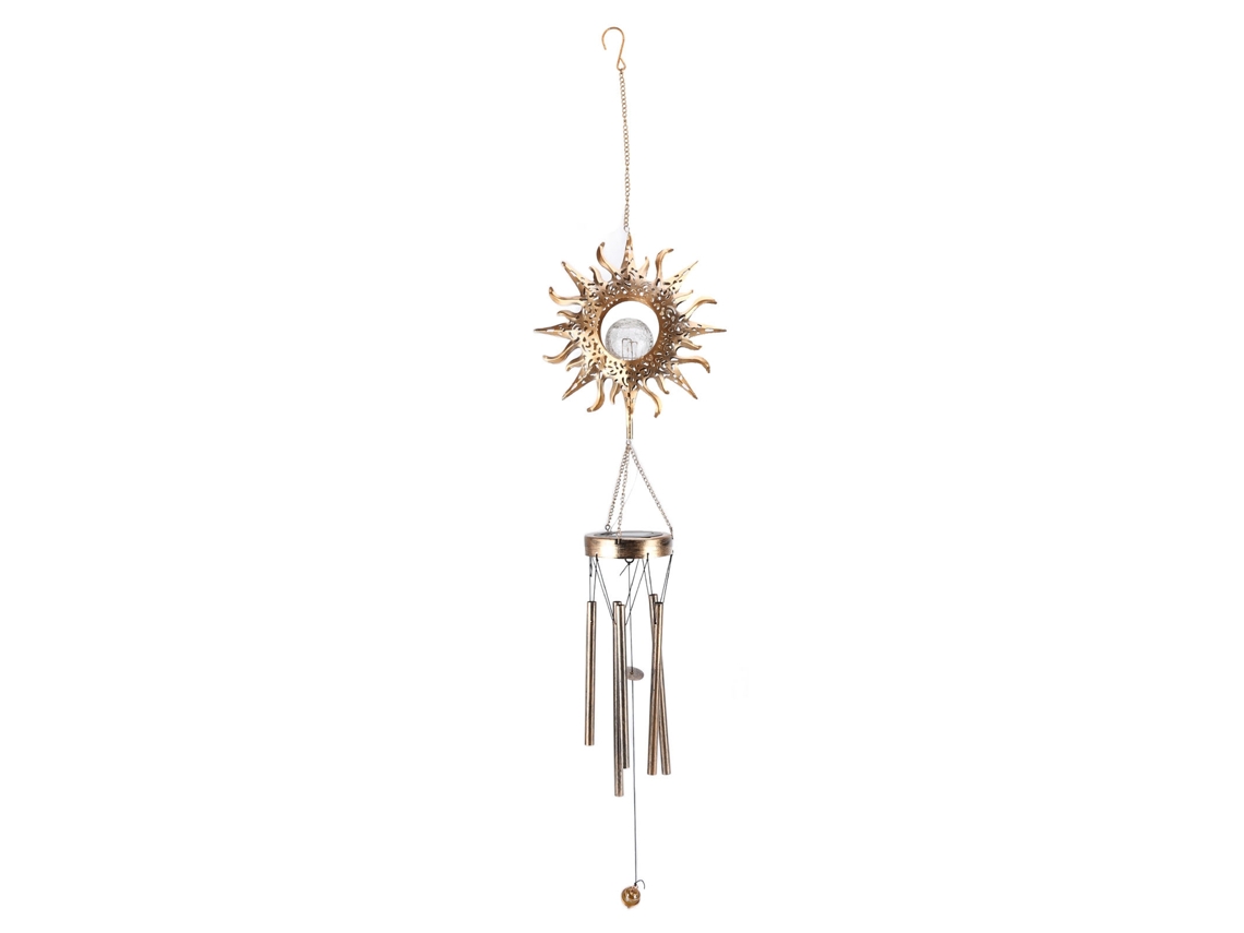 Lámpara solar de patio 2026 con campanas retro, estilo colgante, para decoración de interiores, regalo de Acción de Gracias o cumpleaños.
