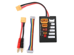 Placa de carga paralela Velora 2026 con conectores JST XT30, XT60 y XT90 para cargadores IMAX B6/B6AC IDST.