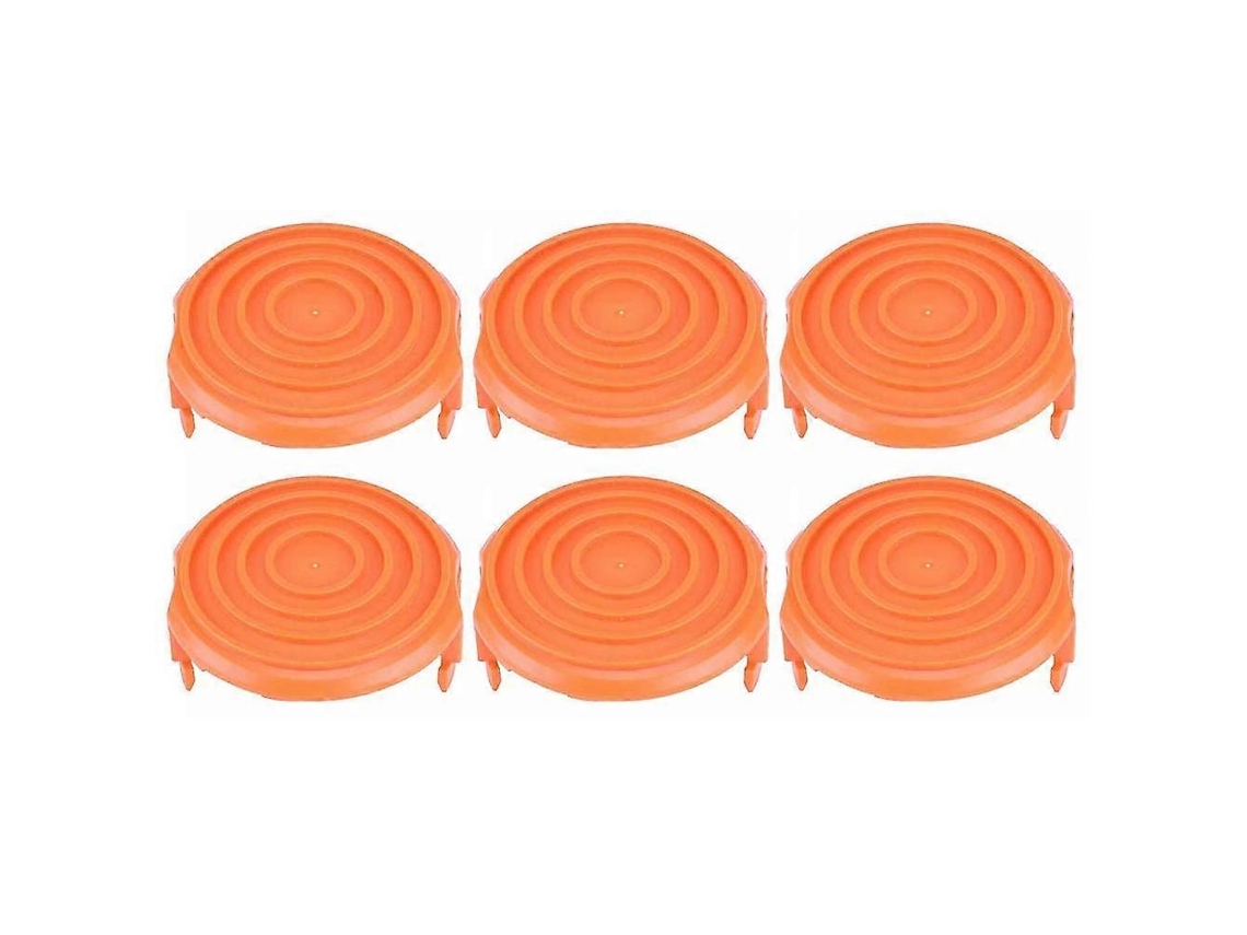 6 Tapas Para Carretes De Alambre Compatibles Con La Tapa De La Bobina De La Cortadora De Césped Worx 50019417