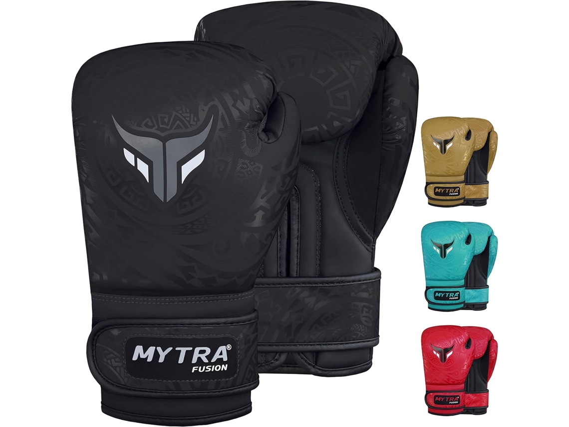 Guantes De Boxeo Niño Mytra Fusion - Gants Boxe Niño Pour Kickboxing, Punch Bag, Muay Thai, Mma, Combat - Negro