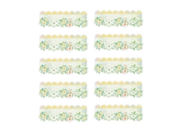 10 hojas por paquete, pegatinas para mascotas de un hermoso día, serie romántica de encaje floral, pegatinas decorativas para bricolaje, suministros manuales para flores.