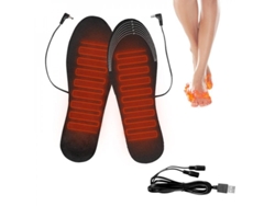 Correas Calefactables Usb Para Zapatos, Plantilla De Carbono, Calentador De Pies Lavable, 4,5 V, Unisex.