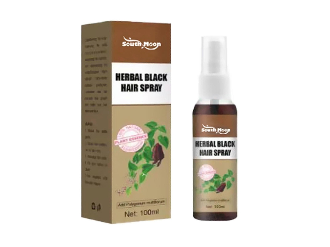 Herbal Black Hair Spray Covering Gray Hair Massage Moisturizing Hair Natural Black Hai