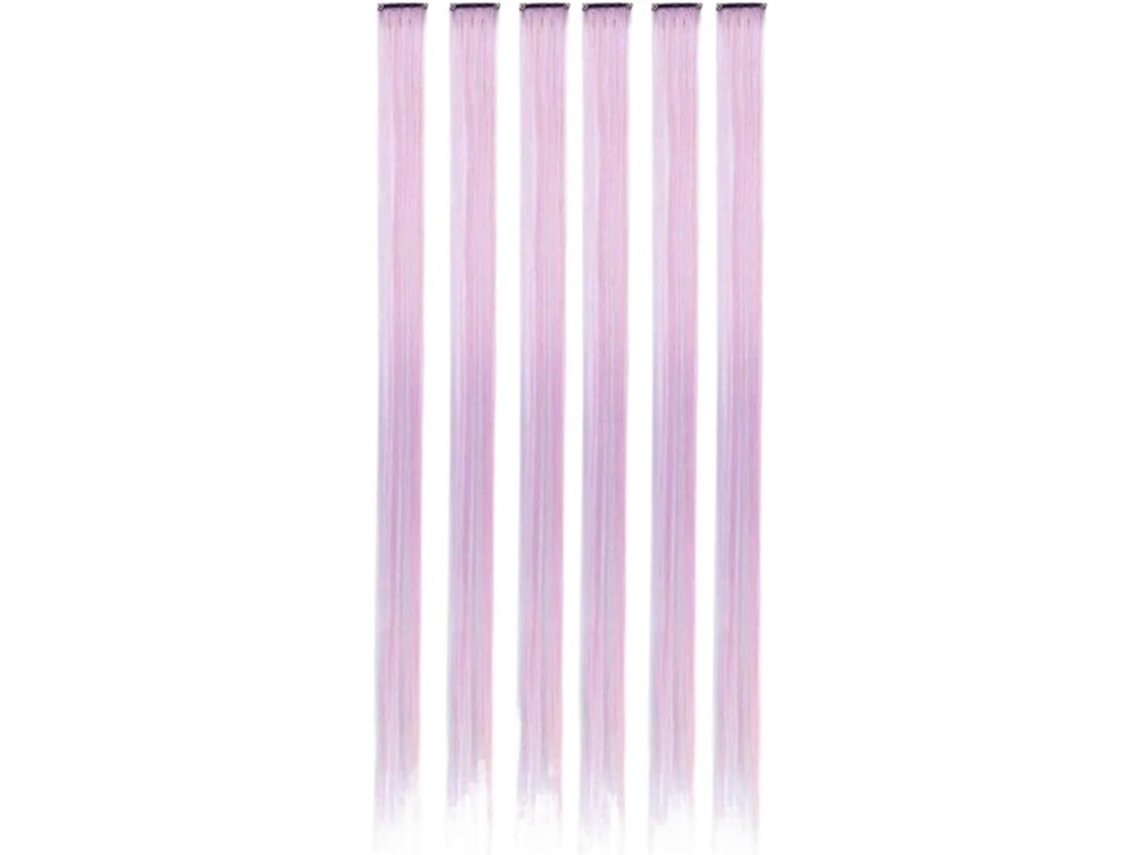 Extensiones Para Moño, Juego De 6/12 Extensiones Sintéticas Con Clip En Una Sola Pieza, Color