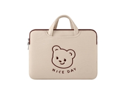 Bolsa para portátil con letras de oso de 14 y 15 pulgadas Chennnls