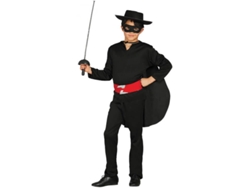 Disfraz de Niño DISFRAZZES Bandido Enmascarado Con Cinturón Rojo (Talla: 10 a 12 años)
