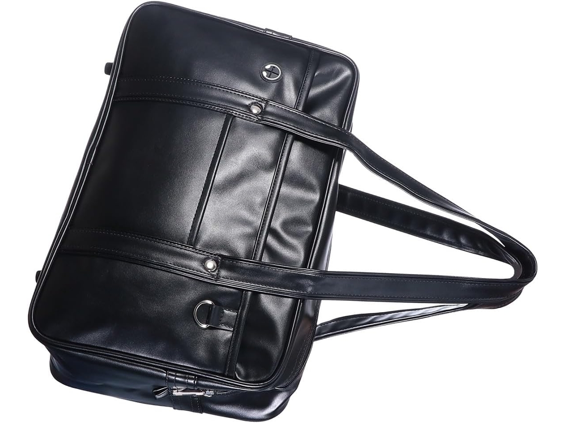 Bolso Tote Ligero De Pu Para Portátil Ciieeo Con Correa Ajustable Para El Hombro, Bolso Unisex