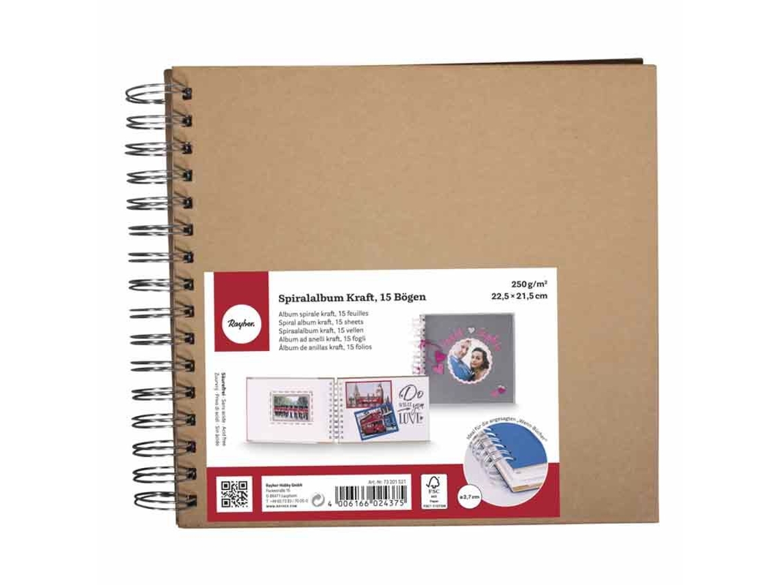 Cuaderno RAYHER Kraft (22.5 x 21.5 cm)