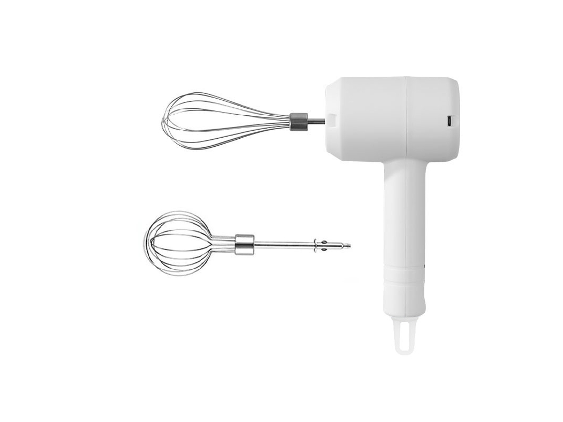 Batidor de huevos eléctrico portátil, recargable por USB, 3 velocidades, para batir huevos Henten Home (transparente)