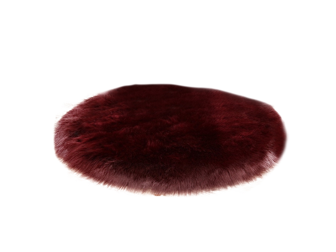 Nail Table Fuzzy Alfombra, Antideslizante Fuzzy Redonda Alfombra Peluche Alfombra