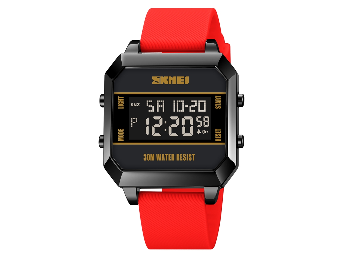 Reloj Digital Skmei Hombre Mujer Impermeable 30m Luz Trasera Cronómetro Temporizador