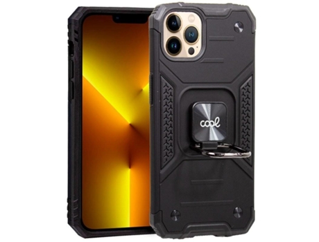 Funda COOL para iPhone 13 Pro Max Hard Anillo Negro