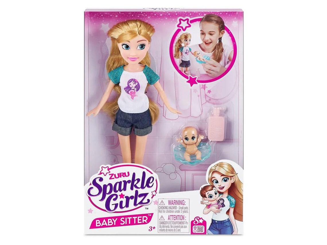 Muñeca Baby Sitter Sparkle de 26 cm, juguete coleccionable 10064 P25pnzuru