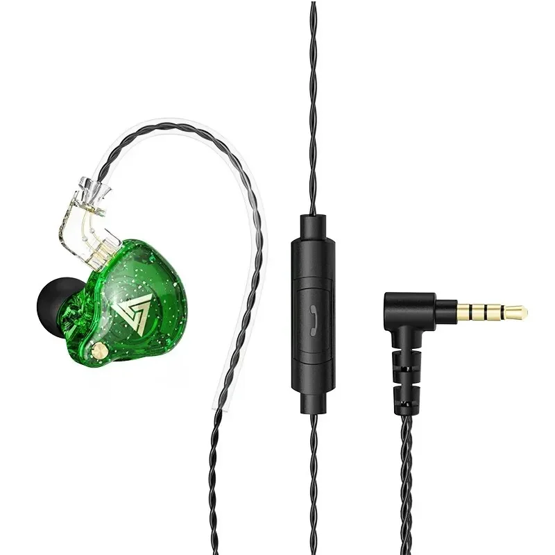 (verde) Auriculares Deportivos Profesionales, Micrófono, Estéreo, Cobre.