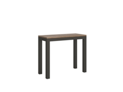 Consolas Everyday Small Evolution Extensible hasta 196 cm ITAMOBY (90 x 40 x 77 cm - Paneles de Melamina - Roble Natural)