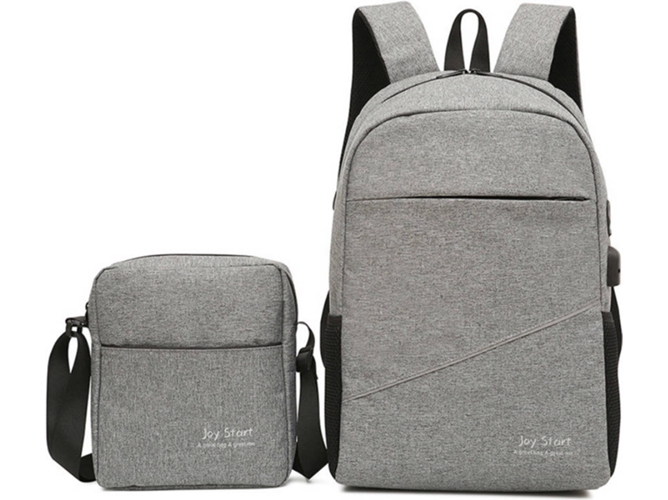 Mochila y Bolsa Joy Start Gris Gris