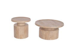Set 2 Mesa Centro Mango 75x75x38cm