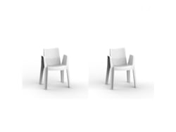 GARBAR PLAY Set 2 Silla Con Brazos Interior Exterior Blanco