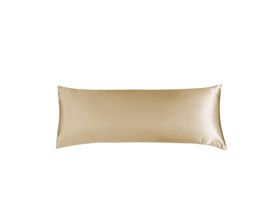 Paquete De 2 Fundas De Almohada De Seda Para Cabello Y Piel Suaves Digitallab 51x137cm (camel)