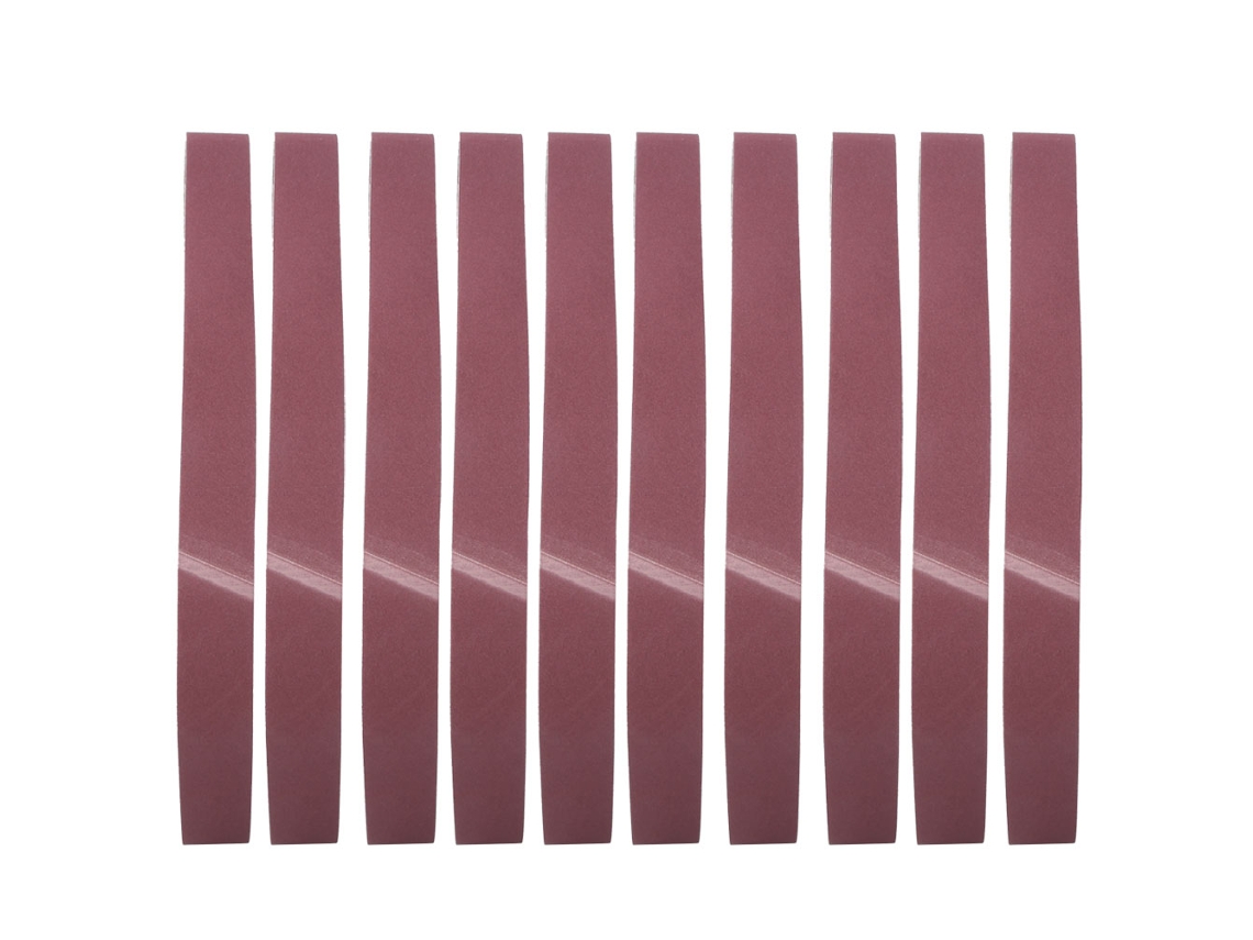 10 Cintas De Lijado Circulares De 1220x50 Mm, Óxido De Aluminio Gxk51-b (grano 240) Para Carpintería Y Muebles.