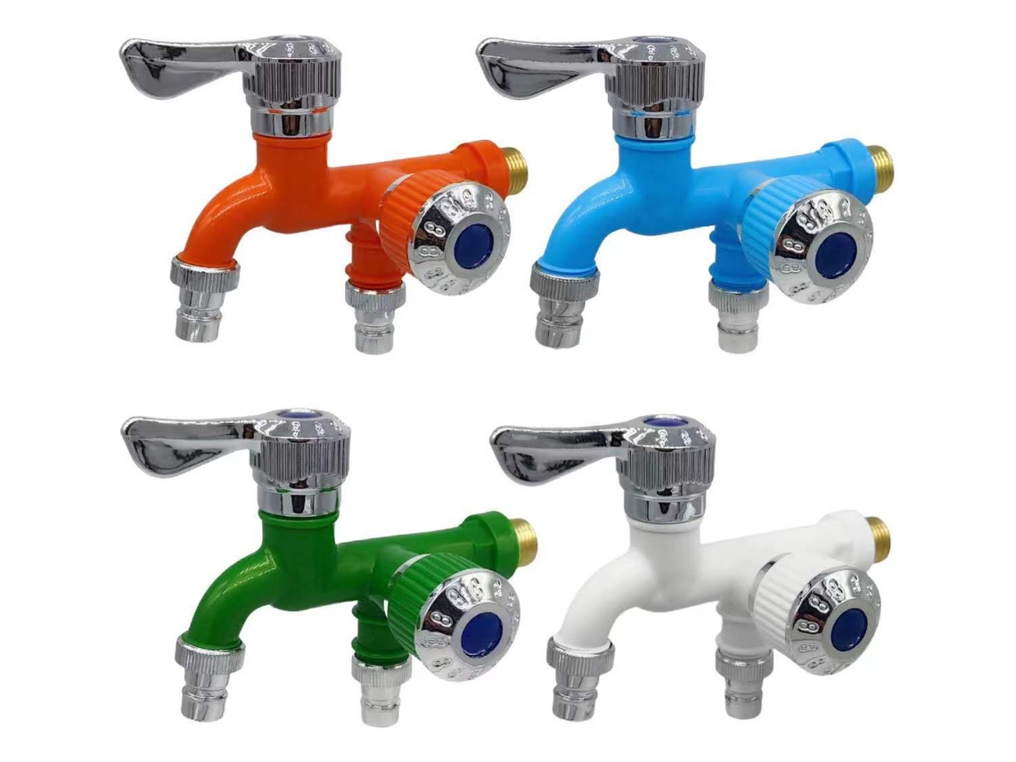 Grifo de lavandería multifuncional Slowmoose con doble caño