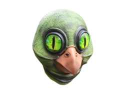 Máscara De Pájaro Monstruoso Aterradora Con Ojos Grandes, Látex Para Halloween, Talla Única.