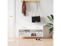 Mueble Zapatero | Banco Zapatero Madera De Ingeniería Blanco 102x35x55 Cm