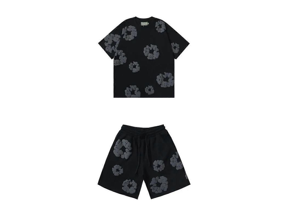 Conjunto De Pantalón Corto Para Hombre, Verano 2025, Algodón, Estilo Casual, Ideal Para Fitness Y Viajes, 2 Piezas.
