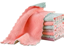 12 Paños De Cocina Reutilizables (colores Variados)