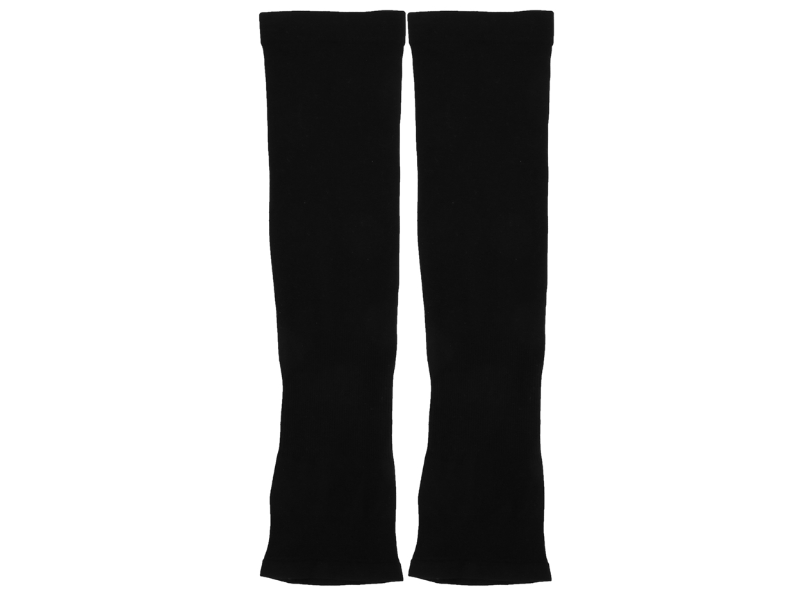 Brazaletes unisex de verano en seda fresca con aberturas para los dedos, color negro.