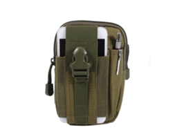 Bolsa De Cintura Táctica Para Camping Al Aire Libre, Senderismo Y Ejército Color Verde Militar