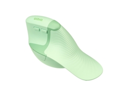 Ratón inalámbrico ergonómico Bluetooth Yizhood, modo dual, silencioso y recargable, verde